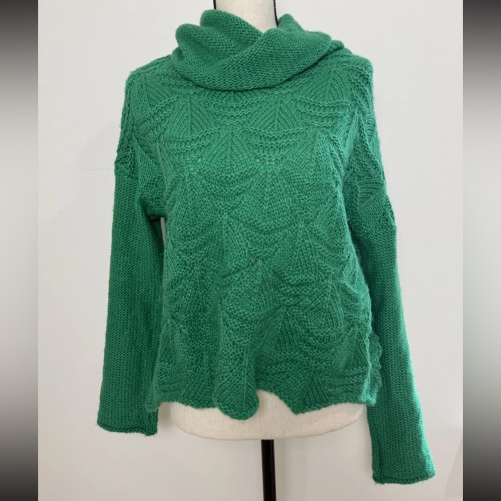 Wooden Ships Sweater Womens Small/Medium Green Knit